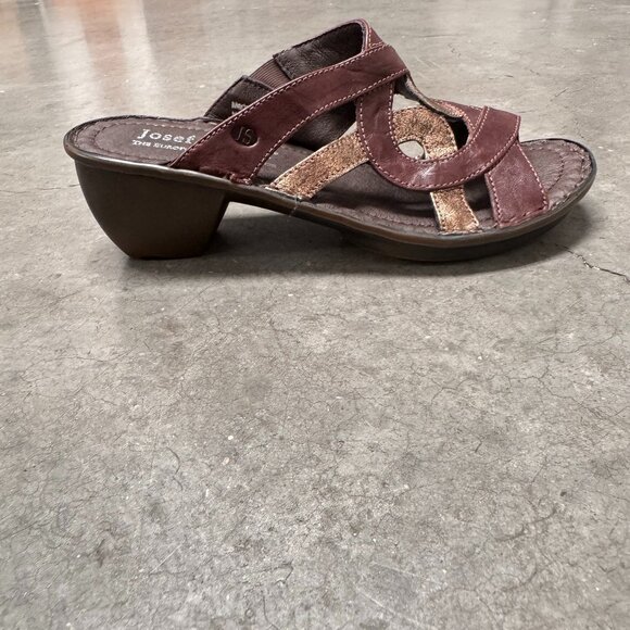 JOSEF SEIBEL BROWN LEATHER SANDALS WOMEN'S US SIZE 6 (EU SIZE 36) COMFORT SHOE - Picture 13 of 13